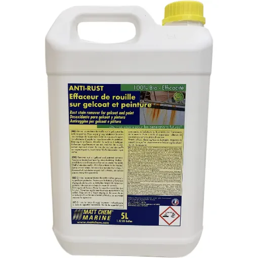 Picture of Anti Rust - Rust stains remover for gelcoat and paint - 5L - Matt Chem