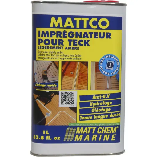 Picture of Mattco - Teak sealer - ambre - 1L - Matt Chem