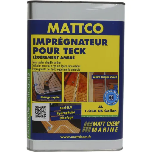 Picture of Mattco - Teak sealer - ambre - 4L - Matt Chem