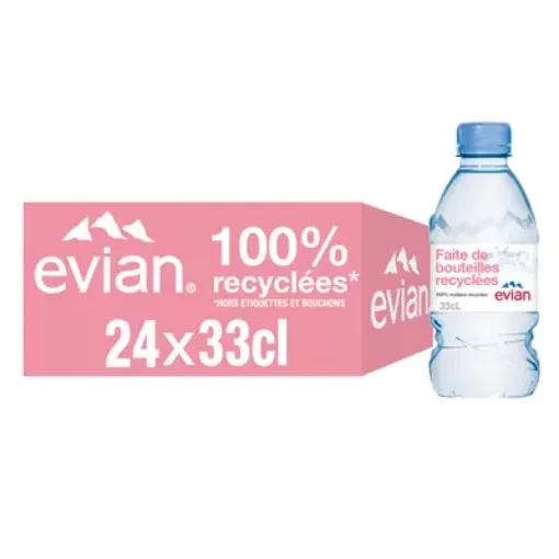 Picture of Evian natural mineral water - 330ml x 24 - Evian