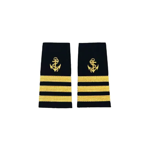 Picture of First officer epaulet gold three stripes - Liquid Yacht Wear