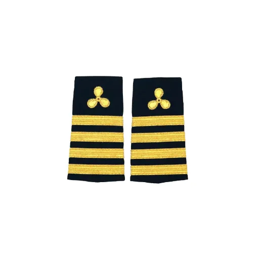 Picture of Chief engineer epaulet gold four stripes - Liquid Yacht Wear