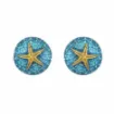 Picture of Silver earrings with gold plated sea urchins - Nauticalgifts