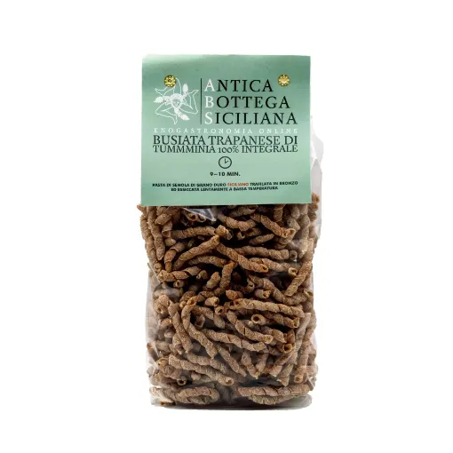 Picture of Busiata Trapani short with 100% full tumminia flour - 500g - Antica Bottega Siciliana