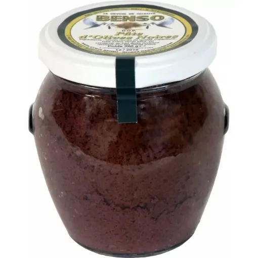 Picture of Black olive paste - 580g - Benso