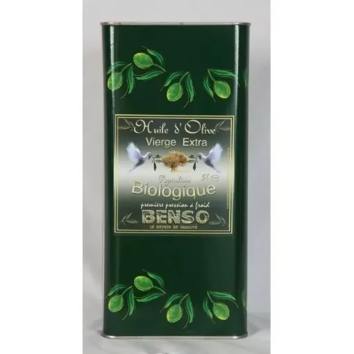 Picture of Olive oil organic can - 5L - Benso - 5L