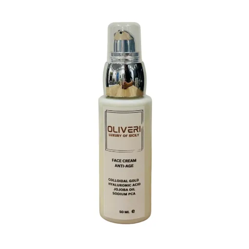 Picture of Face Cream Anti - Age - Colloidal Gold , Hyaluronic acid, Jojoba Oil and Sodium PCA - 50ml - Box of 10 - Oliveri Luxury Of Sicily