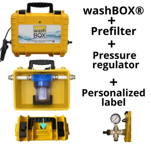 Picture of Portable Anti scale System WashBOX® ¾” 36 Volts 1500L/h Full Pack