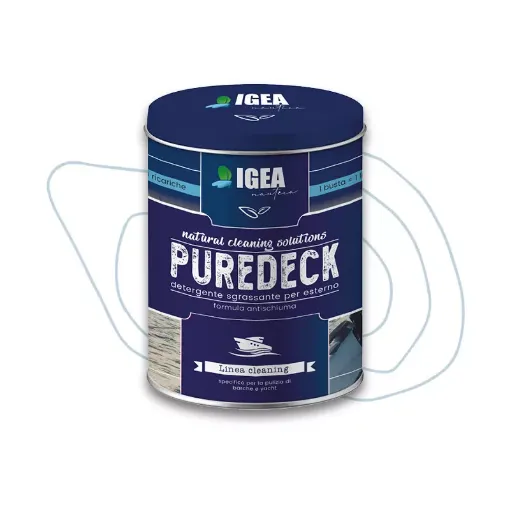 Picture of PureDeck degreasing and sanitizing detergent for cleaning the exterior spaces 10 refills plus 3 free IGU002 IGEA Nautica - 300g