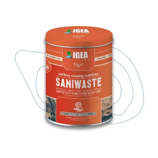 Picture of SaniWaste odor eliminator specifically for Wastewater tanks 18 refills of 30g plus 4 for free IGP006 IGEA Nautica - 540g - IGEA Nautica