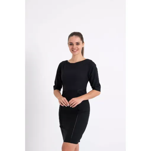 Picture of Ladies Evening 3/4 Sleeve Dress - 34 - Black - 34 - Marina Yacht Wear