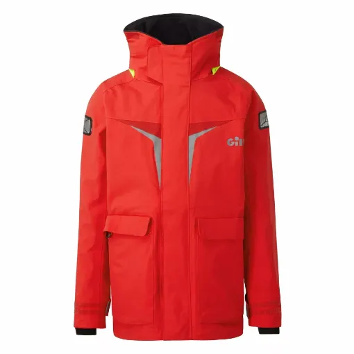 Picture of Gill OS31JJ Coastal Jacket - Junior - Red - Junior -  S - Gill