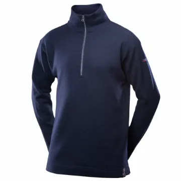 Picture of Devold Blaatrøie Zip Neck Sweater