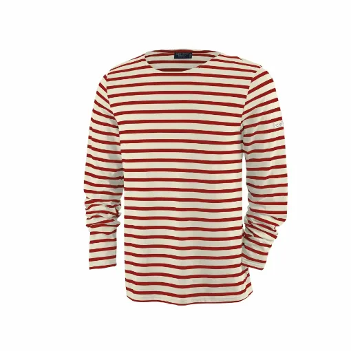 Picture of Saint James Minquiers Moderne Breton Top - Ecru/Persan - M - Saint James