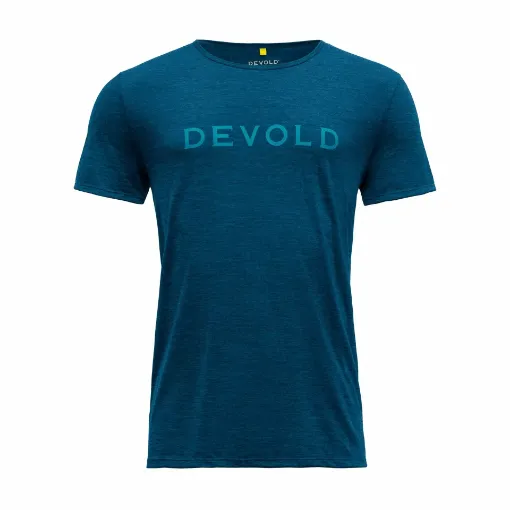 Picture of Devold Langevåg Men's Tee - Skydiver - S - Devold