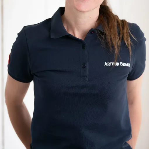 Picture of Arthur Beale Polo Shirt - Womens - Blue - XS - Arthur Beale