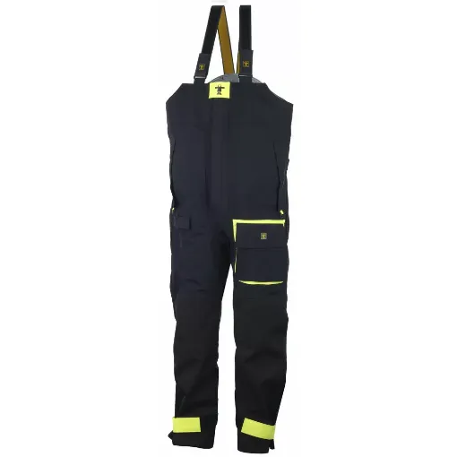 Picture of Guy Cotten Beauford Offshore Trousers Dremtech+ - Black/Yellow Fluorescent - M - Guy Cotten