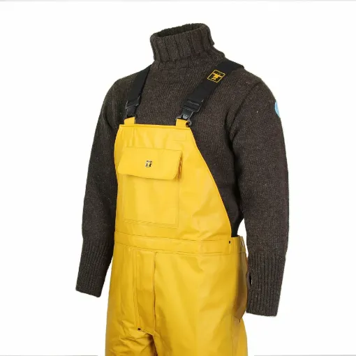 Picture of Guy Cotten Bib & Brace Trousers/Bretelles - Yellow - S - Guy Cotten