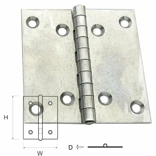 Picture of Large Stainless Steel Folding Hinges