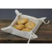 Picture of 30x30cm, Natural Linen Kitchen Storage Tray, White