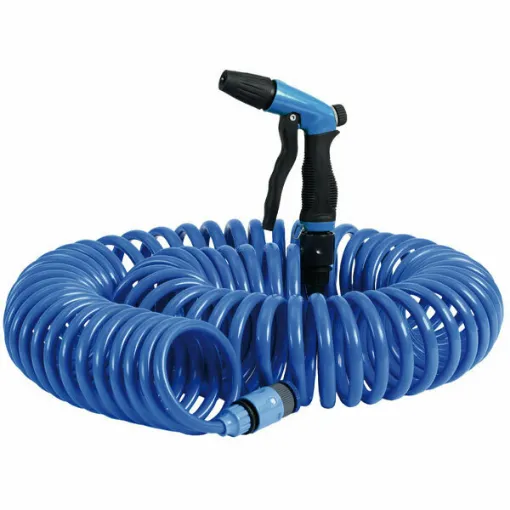 Picture of Spray gun and coiled water hose