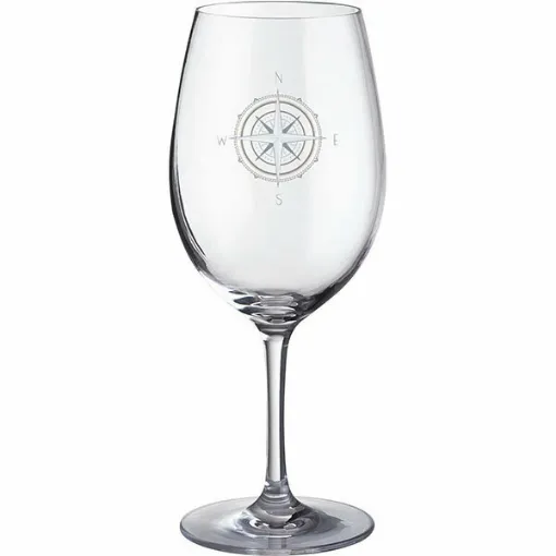 Picture of White Sand wine glass in nautical style