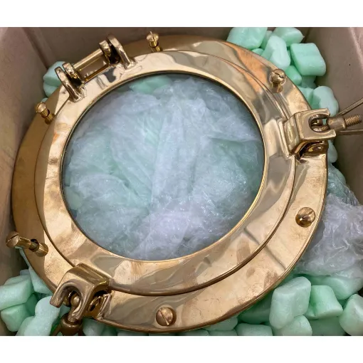 Picture of Round Brass Porthole 264 mm x 50 mm (Fitted with Plexiglass) (Ex Display)