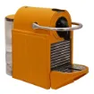 Picture of Collection George Coffee Machine Nespresso Covered In Grained Leather With Striped Stitching - Col Leather Orange - Gordon & Gaia