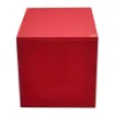 Picture of Collection Armand Red Leather Wastepaper Basket - Size Large -  23,00cm x  23,00cm x  30,50cm - Weight : 1370 Gr - Gordon & Gaia