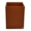 Picture of Collection Armand Light Brown Leather Wastepaper Basket - Size Large -  23,00cm x  23,00cm x  30,50cm - Weight : 1370 Gr - Gordon & Gaia