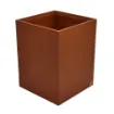 Picture of Collection Armand Light Brown Leather Wastepaper Basket - Size Large -  23,00cm x  23,00cm x  30,50cm - Weight : 1370 Gr - Gordon & Gaia