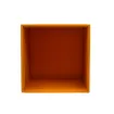 Picture of Collection Armand Orange Leather Wastepaper Basket - Size Medium -  20,00cm x  20,00cm x  23,50cm - Weight : 950 Gr - Gordon & Gaia