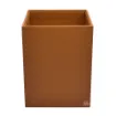 Picture of Collection Armand Cinnamon Leather Wastepaper Basket - Size Large -  23,00cm x  23,00cm x  30,50cm - Weight : 1370 Gr - Gordon & Gaia