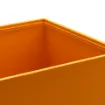 Picture of Collection Armand Orange Leather Wastepaper Basket - Size Large -  23,00cm x  23,00cm x  30,50cm - Weight : 1370 Gr - Gordon & Gaia