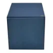 Picture of Collection Armand Ocean Blue Leather Wastepaper Basket - Size Large -  23,00cm x  23,00cm x  30,50cm - Weight : 1370 Gr - Gordon & Gaia