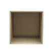 Picture of Collection Armand Beige Leather Wastepaper Basket - Size Medium -  20,00cm x  20,00cm x  23,50cm - Weight : 950 Gr - Gordon & Gaia