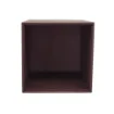 Picture of Collection Armand Dark Chocolate Leather Wastepaper Basket - Size Large -  23,00cm x  23,00cm x  30,50cm - Weight : 1370 Gr - Gordon & Gaia