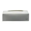 Picture of Collection Paul - White Leather Cover For Rectrangular Tissue Box -  23,5cm x  12,5cm x  7,5cm - Weight : 290 Gr - Gordon & Gaia