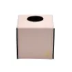 Picture of Collection Paul - Rose Leather Cover For Square Tissue Box -  13cm x  13cm x  12cm - Weight : 240 Gr - Gordon & Gaia