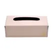 Picture of Collection Paul - Rose Leather Cover For Rectrangular Tissue Box -  23,5cm x  12,5cm x  7,5cm - Weight : 290 Gr - Gordon & Gaia