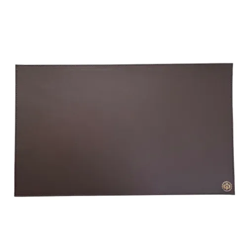 Picture of Collection Armand - Dark Chocolate Leather Desk Pad - Size M -   60,0cm x  40,0cm - Weight : 710 Gr - Gordon & Gaia