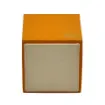 Picture of Collection Armand Orange Leather Pencil Holder -   8,50cm x  8,50cm x  9,50cm - Weight : 150 Gr - Gordon & Gaia