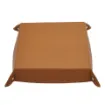 Picture of Collection Arthur - Cinnamon Leather Valet Tray With Eyelets - Size Large -  22,00cm x  22,00cm x  4,50cm - Weight : 260 Gr - Gordon & Gaia