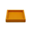 Picture of Collection Colette Rectangular  Rigid Pin Tray Covered In Orange Grained Leather - Medium Size -   25cm x  20cm x  3,5cm - Frame 1.5cm - Weight : 880 Gr - Gordon & Gaia