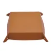 Picture of Collection Arthur - Cinnamon Leather Valet Tray With Eyelets - Size Medium -  18,00cm x  18,00cm x  4,50cm - Weight : 200 Gr - Gordon & Gaia