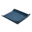 Picture of Collection Armand Ocean Blue Leather Letter Tray A4 With Diamond Stitching Interior -   33,0cm x  24,0cm x  5,0cm - Weight : 400 Gr - Gordon & Gaia