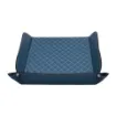 Picture of Collection Armand Ocean Blue Leather Letter Tray A4 With Diamond Stitching Interior -   33,0cm x  24,0cm x  5,0cm - Weight : 400 Gr - Gordon & Gaia