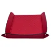 Picture of Collection Armand Red Leather Letter Tray A4 With Diamond Stitching Interior -   33,0cm x  24,0cm x  5,0cm - Weight : 400 Gr - Gordon & Gaia