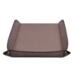 Picture of Collection Armand Taupe Gray Leather Letter Tray A4 With Diamond Stitching Interior -   33,0cm x  24,0cm x  5,0cm - Weight : 400 Gr - Gordon & Gaia