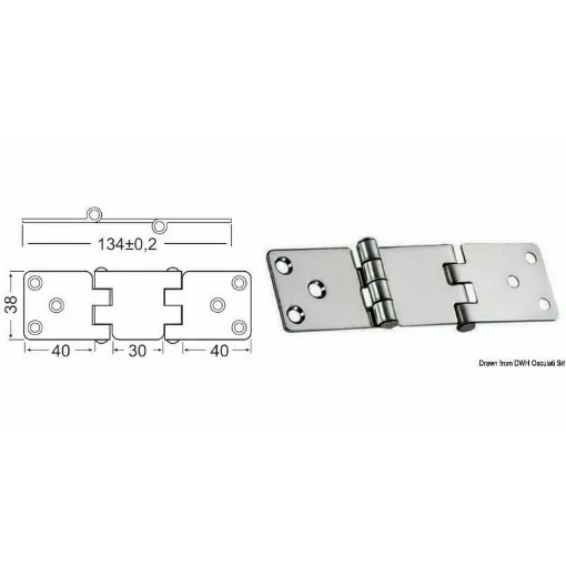 Picture of Mirror polished stainless steel, with vibration damping through a braked central shaft.